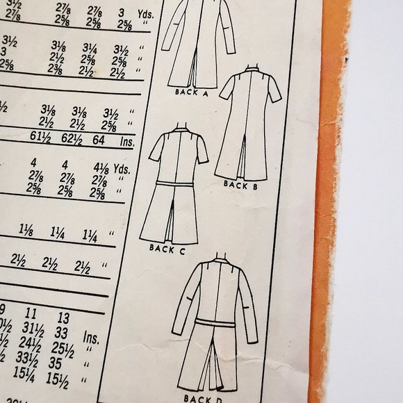 Late 60s Mod Scooter Dress or Pantdress McCalls Sewing Pattern 8958 Bust 31 - Picture 8 of 12